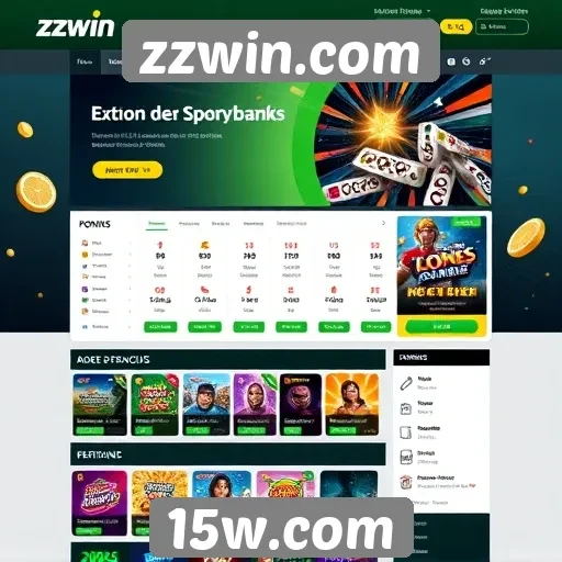 Inovação em design de interface no site zzwin.com