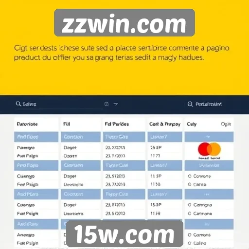 Funcionalidades de pagamento disponíveis no zzwin.com