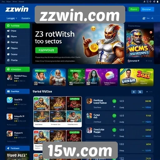 Interface do usuário do zzwin.com é intuitiva e funcional